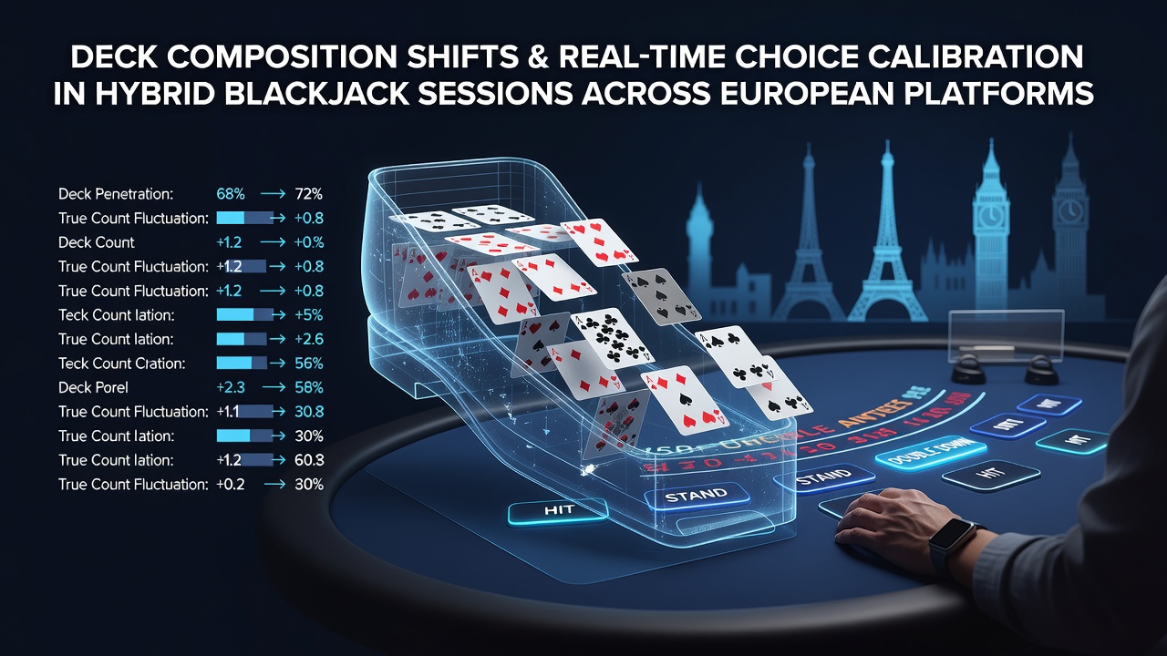 Visualisierung von Deck-Zusammensetzungsverschiebungen in hybriden Blackjack-Sessions auf europäischen Plattformen