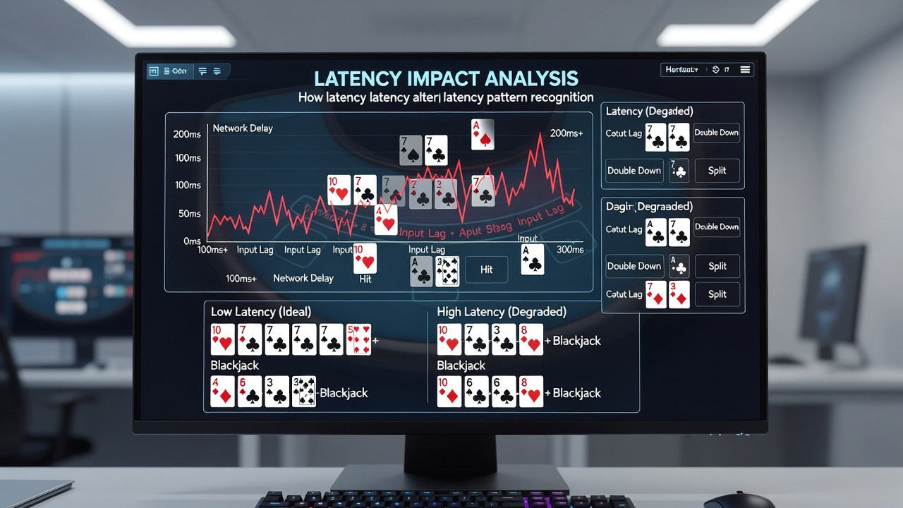Analyse von Mustererkennung in Blackjack-Sitzungen mit Latenz-Metriken