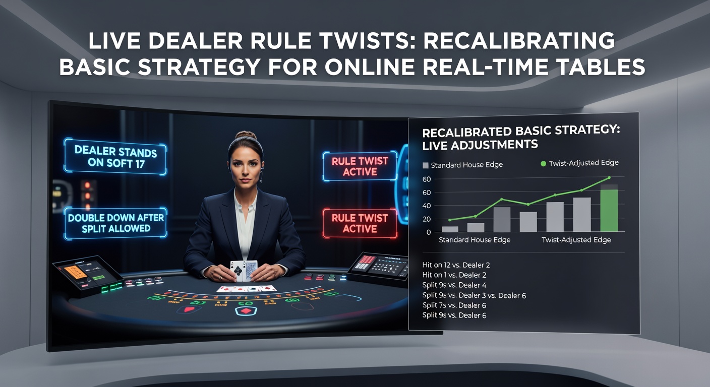 Detaillierte Basic-Strategy-Chart mit markierten Anpassungen für Live-Dealer-Regeln, inklusive Soft-Hand-Optionen